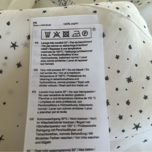 Maje Lacky Ruffle Star Printed Cupro Blouse Size 3 / Large NWT - Picture 15 of 16